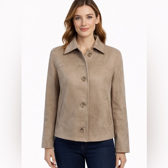 Bailey 44 Jackets & Blazers - Bailey 44 Women's Beige faux suede Jacket size small